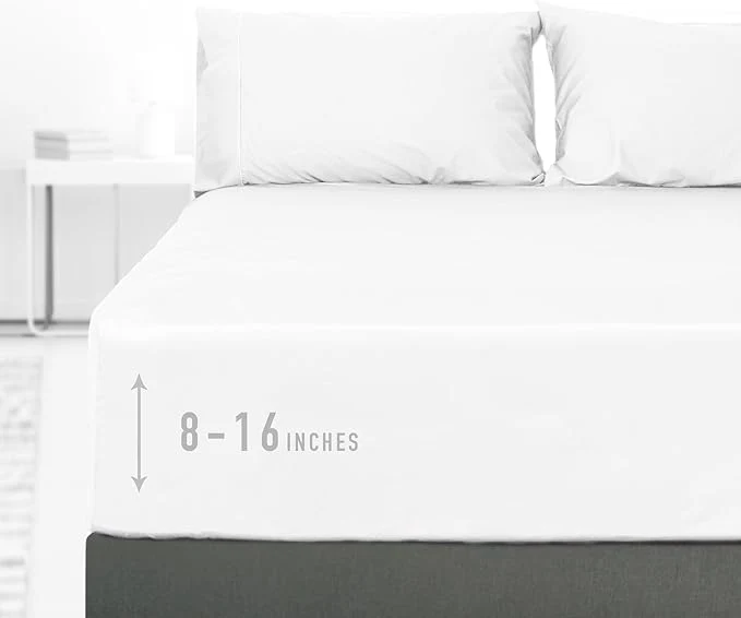 Exceptional Sunflower King Fitted Sheet 1-Piece Deep Pocket Fitted Bottom Sheet 16 Reusable