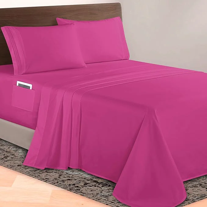 Superior Elegant Comfort Luxurious 1500 Premium Hotel Quality Microfiber 4-Piece Sheet Fine Crafted