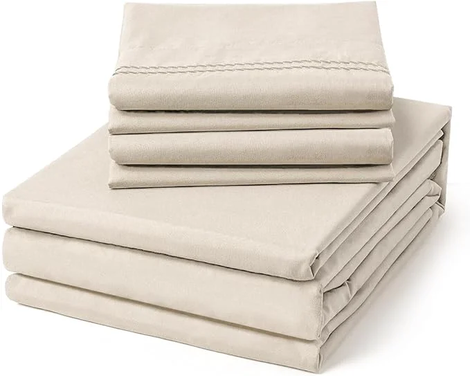 Casual ClevaHome King Size Sheet Set Fine
