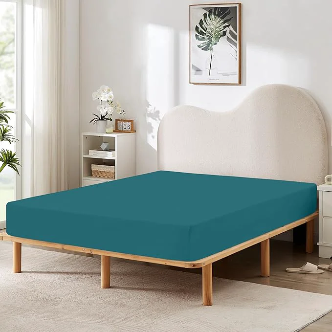 Reusable HBHLFZ Twin XL Fitted Sheet Only Soft Breathable Bottom Sheet Contemporary