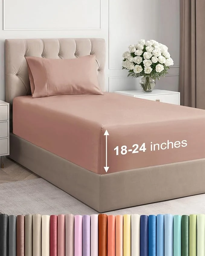 Powerful Extra Deep Twin Sheet Set High-Grade