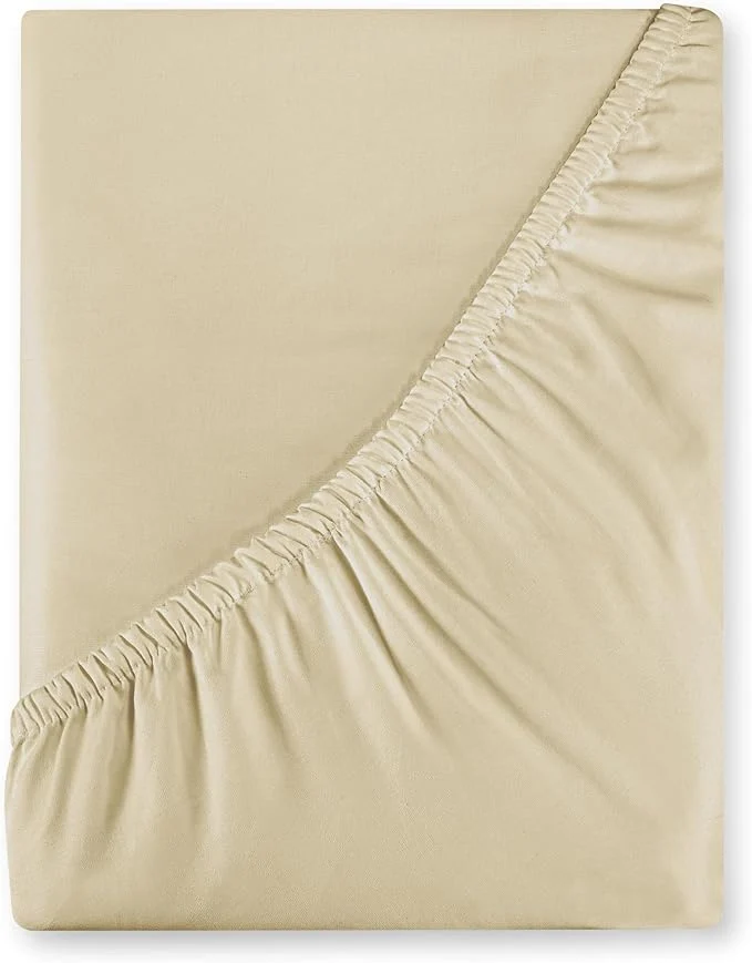 Professional Royale Linens 400 Thread Count American Grown Cotton Fitted Sheet King Size Sophisticated