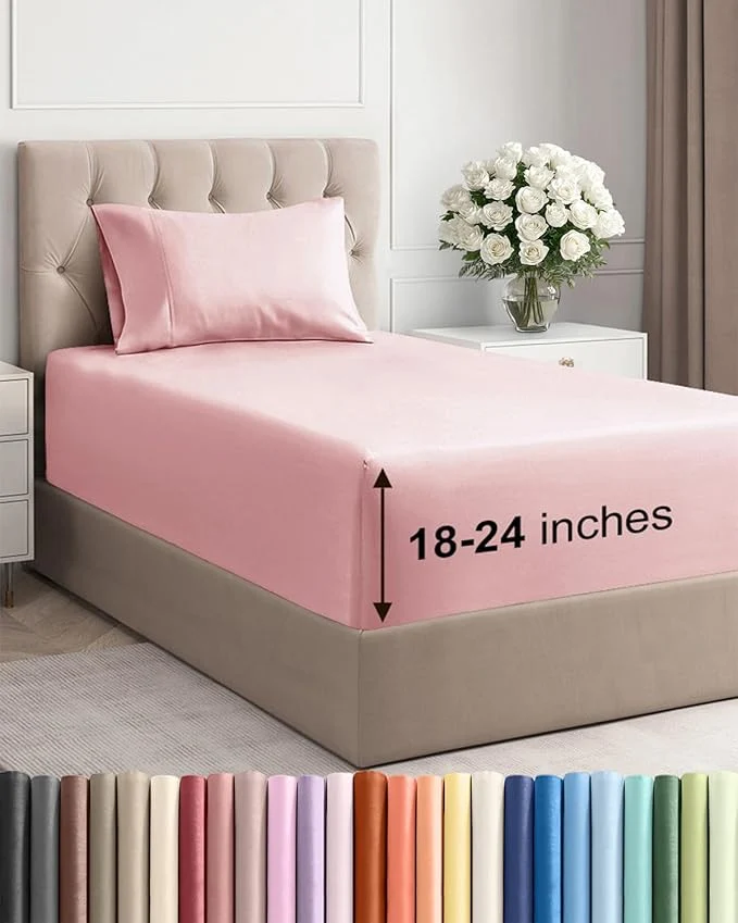 Reusable Extra Deep Twin Sheet Set Healthy
