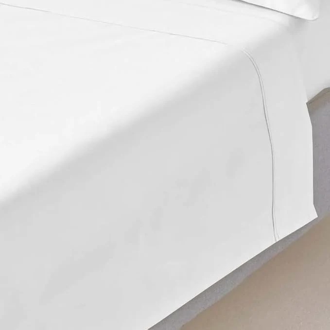 Premium Material Mattress-Homes RV King Flat Sheets Egyptian Cotton Top Sheet 1Pcs Lightweight