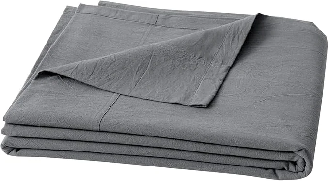 Elite OUCH Flat Sheet Only Washed Cotton Linen Feel Wrinkle- Trusted
