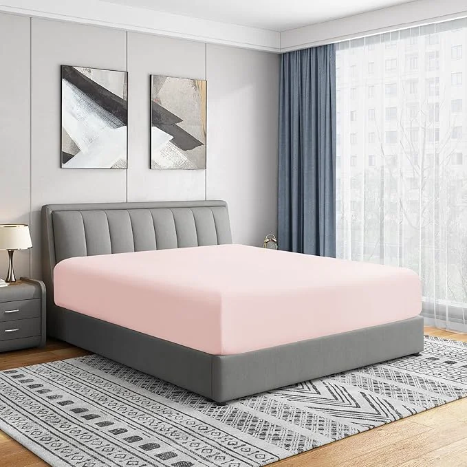 World-Class Cathay Home California King Fitted Sheet Traditional