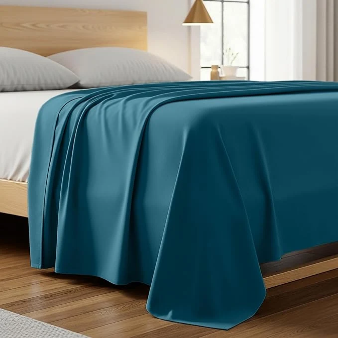 Minimalist Mellanni California King Size Flat Sheet Fine Crafted