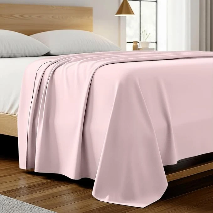 Stylish Mellanni California King Size Flat Sheet Excellent