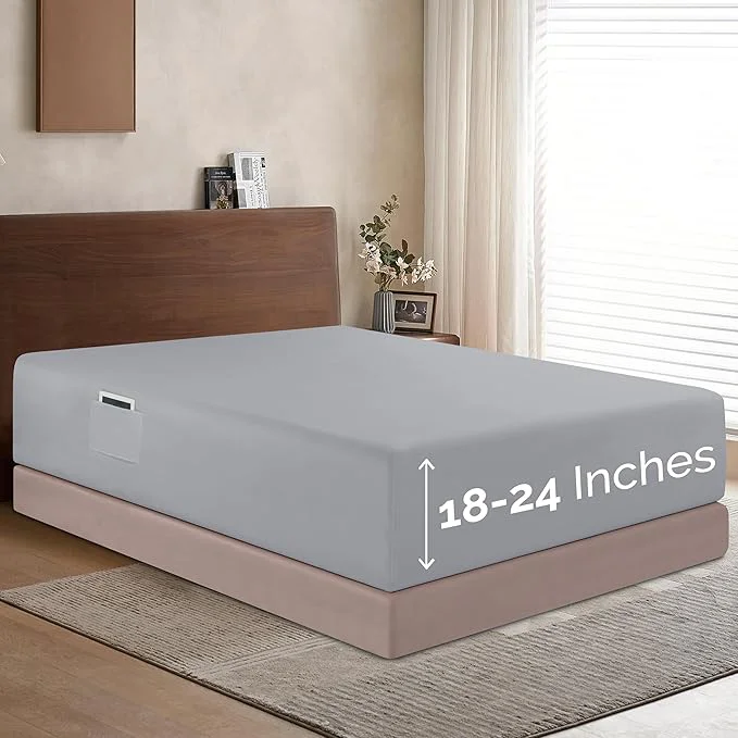 Unique Elegant Comfort 1500 Premium Hotel Quality 18-24 Inches Deep Green