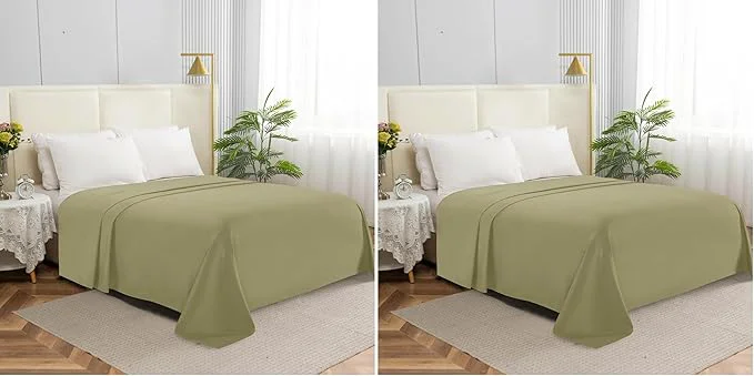 Sustainable Elegant Comfort Premium Hotel Quality 1-Piece Flat Sheet Luxury Softest 1500 Sophisticated