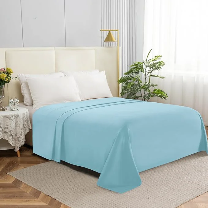 Contemporary Elegant Comfort Premium Hotel Quality 1-Piece Flat Sheet Luxury Softest 1500 Classic