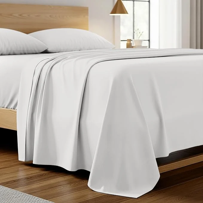 Classic Mellanni California King Size Flat Sheet Top-Quality