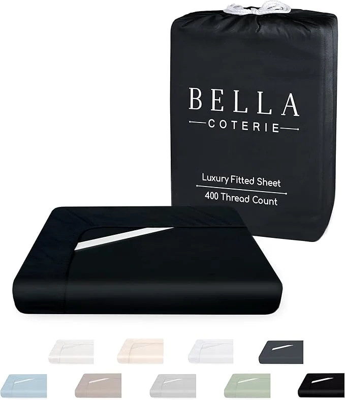 Artisan Bella Coterie Luxury Bamboo Viscose Cal King Size Fitted Sheet Only Expertly Made