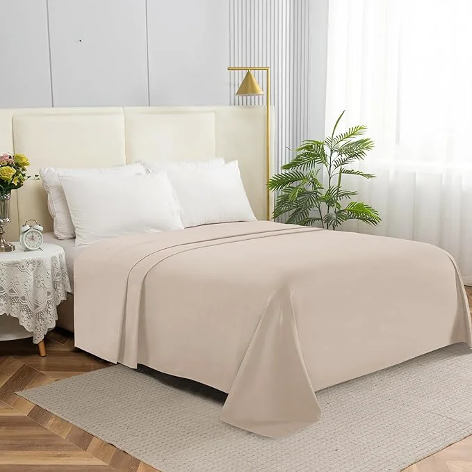 Effective Elegant Comfort Premium Hotel Quality 1-Piece Flat Sheet Luxury Softest 1500 Green