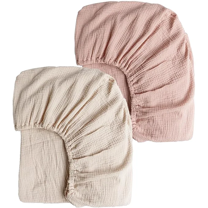 Long-Lasting Konssy Muslin Crib Sheets for Girl Boy Superior