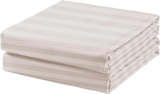 Premium 2-Pack Cotton Twin Flat Sheet Only 600 Thread Count Egyptian Cotton Top Exceptional