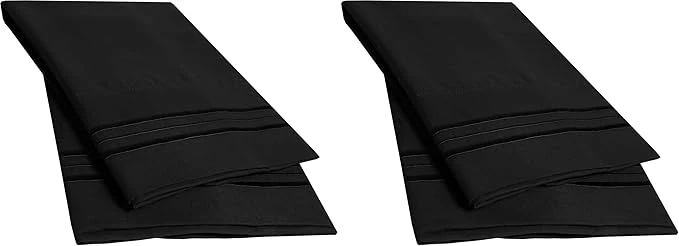 Optimized 4 Pack Pillow Case Set 1800 Series Fine Brushed Microfiber Pillowcases Quality