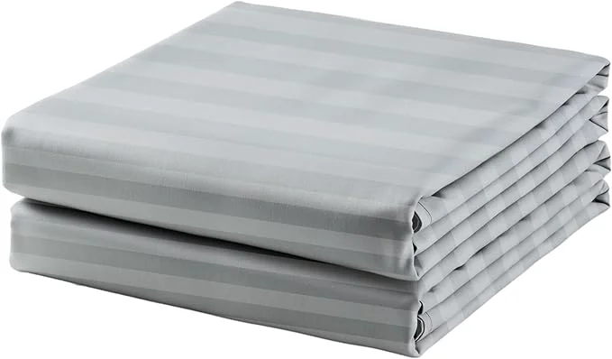 Versatile 2-Pack Cotton Twin Flat Sheet Only 600 Thread Count Egyptian Cotton Top Sustainable