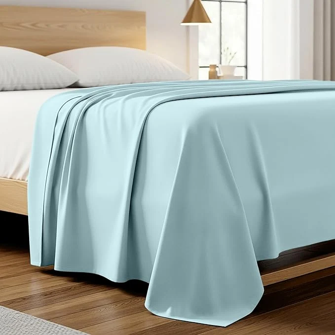 Clean Mellanni King Size Flat Sheet Fine