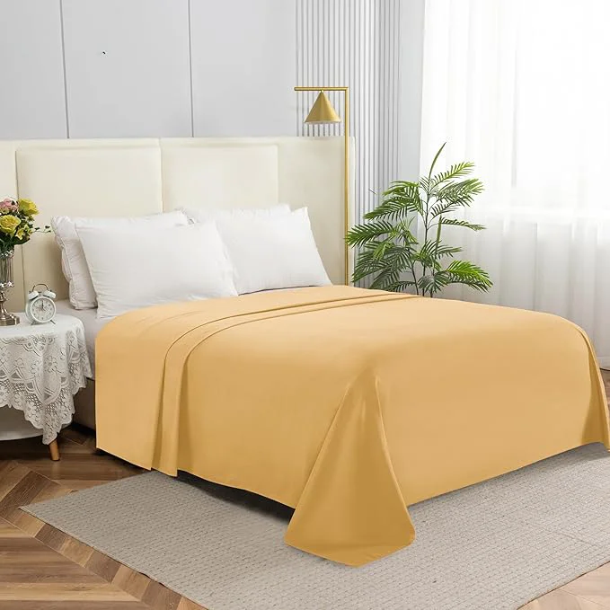 High-Grade Elegant Comfort Premium Hotel Quality 1-Piece Flat Sheet Luxury Softest 1500 Original