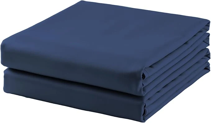 Safe 2-Pack Cotton Cal King Flat Sheet Only 600 Thread Count Egyptian Cotton Smooth