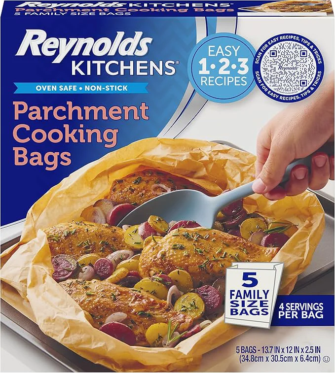 Trusted Reynolds Kitchens Parchment Cooking Bags Family Size Non-Stick Parchment Luxury