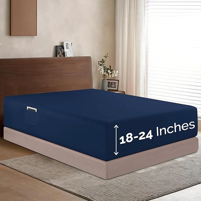Fashionable Elegant Comfort 1500 Premium Hotel Quality 18-24 Inches Deep-Extra Deep Pocket Detailed
