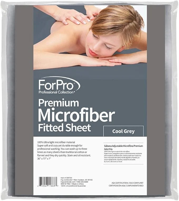 Secure ForPro Professional Collection Premium Microfiber Massage Fitted Sheet Dependable
