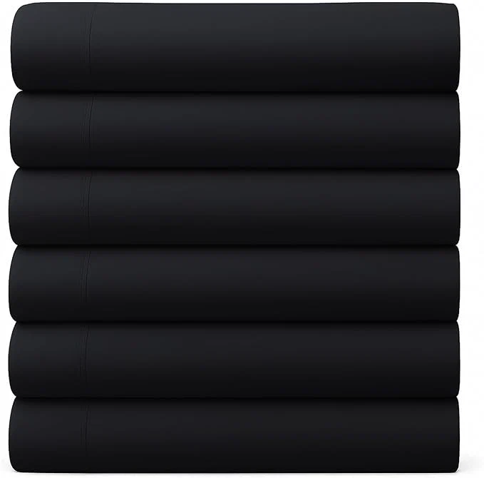 Organic GOLD TEXTILES Twin Flat Sheet 12 Pack – Brushed Microfiber Top Sheets Elegant