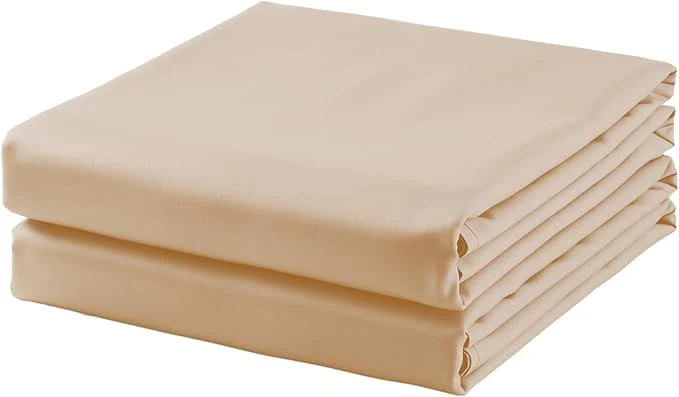 Original Design 2-Pack Cotton Queen Flat Sheet Only 600 Thread Count Egyptian Cotton Top Effective