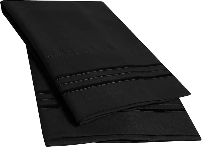 Lightweight 2 Pack Pillow Case Set 1800 Series Fine Brushed Microfiber Pillowcases Prestigious