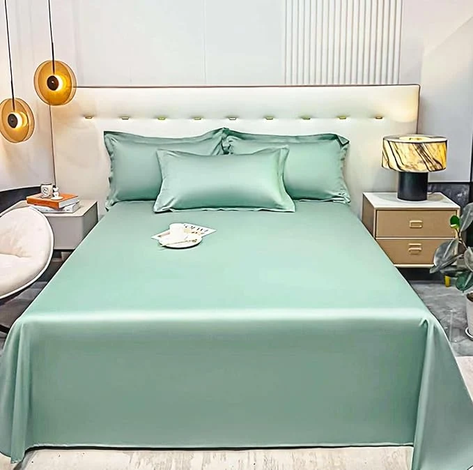 Advanced Full Size Flat Sheet Only Soft 300 Thread Count Cotton Sheets Cooling Eco-Friendly