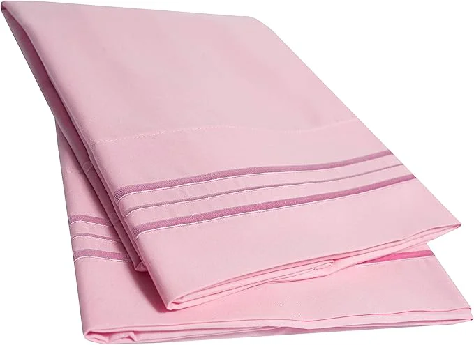 Efficient 2 Pack Pillow Case Set 1800 Series Fine Brushed Microfiber Pillowcases World-Class