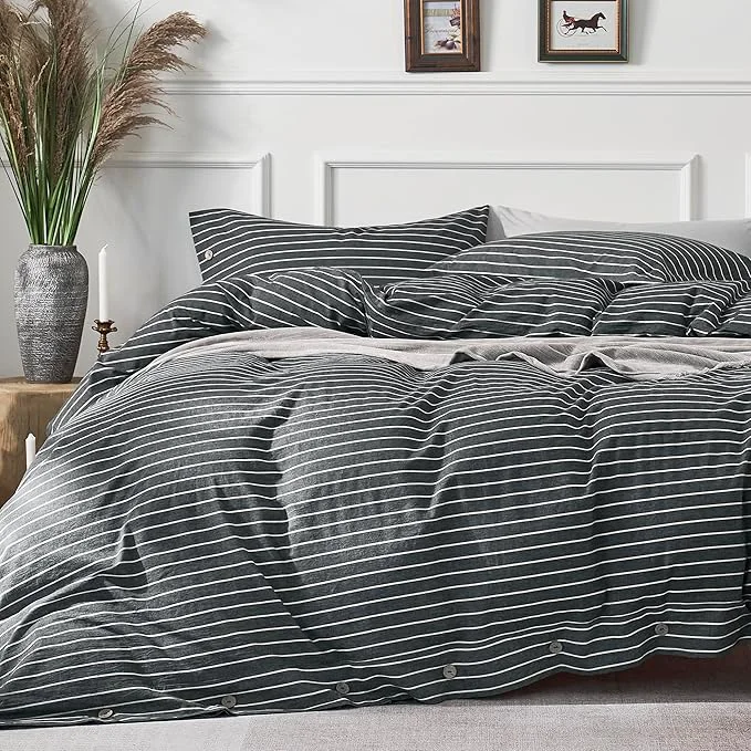 Practical JELLYMONI Cotton Duvet Cover Cal King Size Fashionable