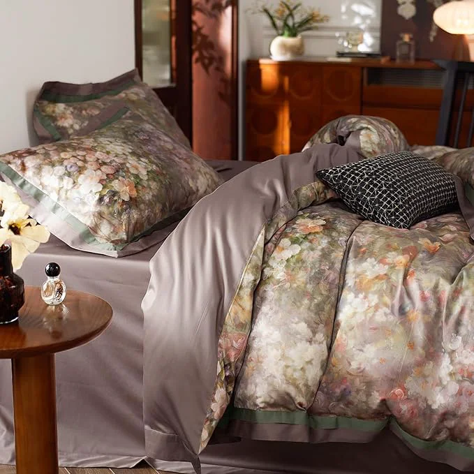 Unique mixinni Vintage Floral Duvet Cover Set Organic