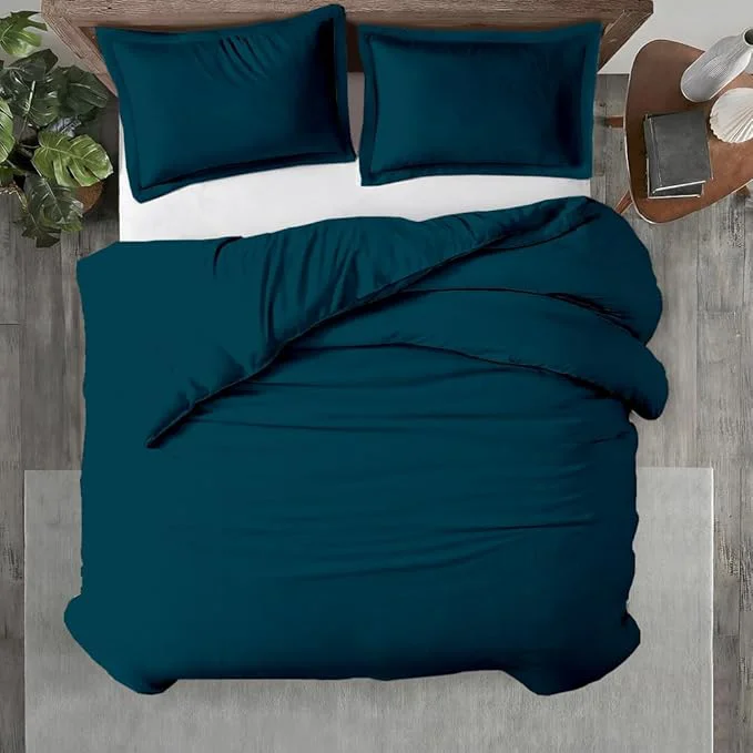Advanced Kotton Culture 3 Pc Duvet Cover King Size Set- Egyptian Cotton 600 Thread Pure