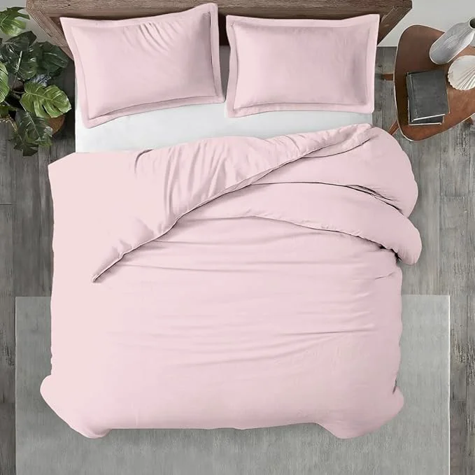 Outstanding Kotton Culture 3 Pc 120 x120 Duvet Cover Set Super King Plus Super Oversize Solid