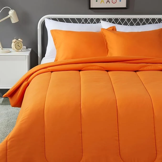 Smart Amazon Basics 3-Piece Soft All-Season Microfiber Kid's Comforter and Pillow Enhanced