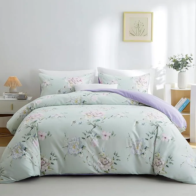 Sophisticated BOLINLIVING Duvet Cover Twin Size Flower Kids Duvet Cover Advanced
