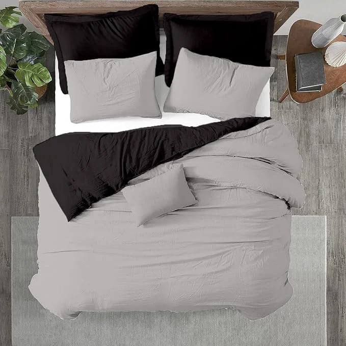 Organic Kotton Culture 3 Pc California King Size Duvet Cover Set - Egyptian Cotton Lightweight