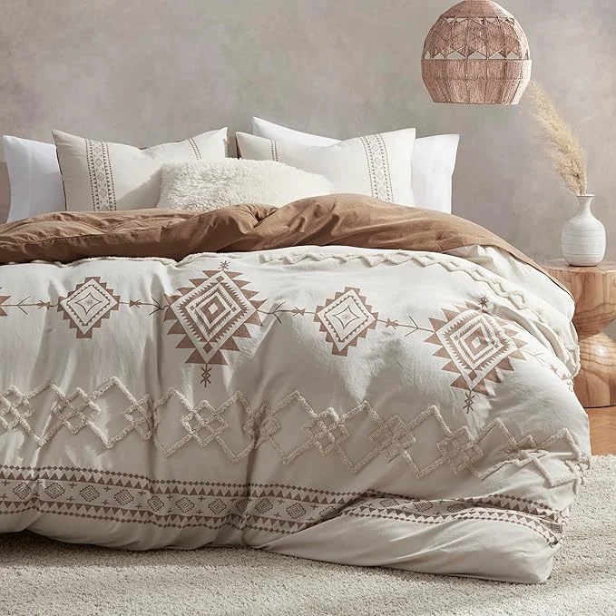 Fashionable Oli Anderson Boho Duvet Cover Set King Size Durable and Super Soft Duvet Covers Powerful