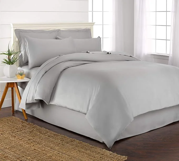 Fine Queen Duvet Cover by Pure Bamboo 3 Piece Set Organic Viscose Reliable