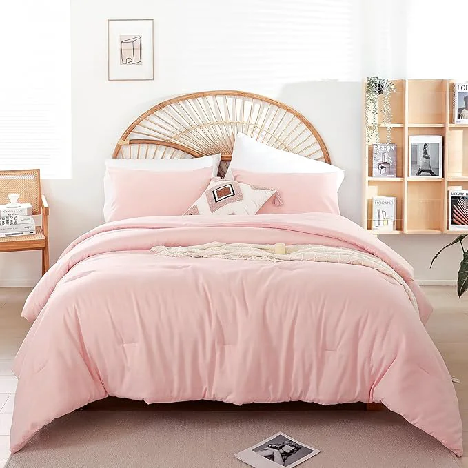 Fashionable weigelia Pink Comforter Full Size Set – Soft All-Season Bedding Innovative