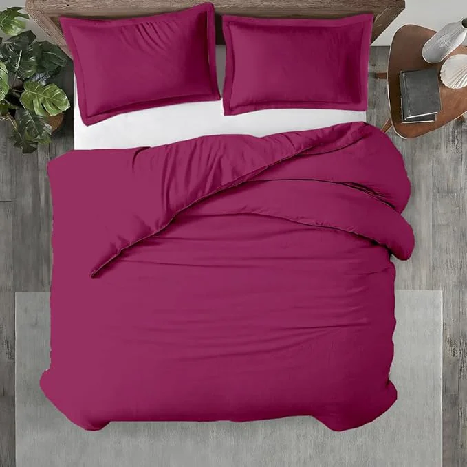 Next-Generation Kotton Culture 3 Pc Duvet Cover Queen Size Full Size Set- Egyptian Cotton Stylish