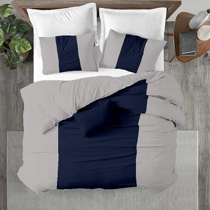Superior Kotton Culture 3 Pc California King Size Duvet Cover Set - Egyptian Cotton Contemporary
