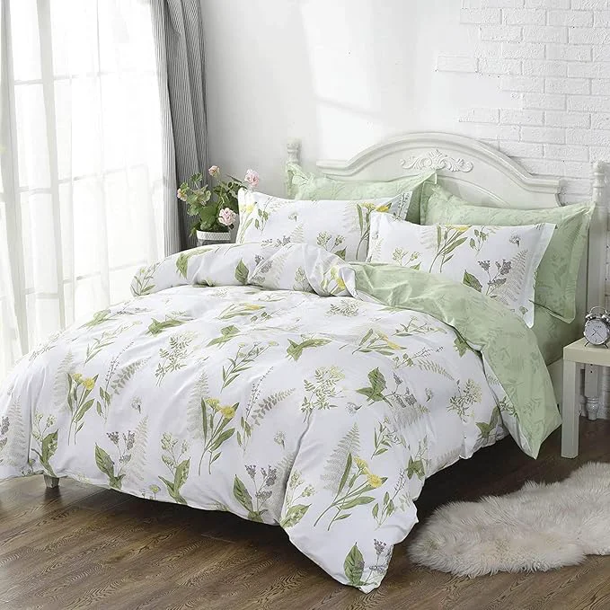 Verified FADFAY Farmhouse Premium Shabby Green Daisy and Botanical Lavender Flowers Expertly Made