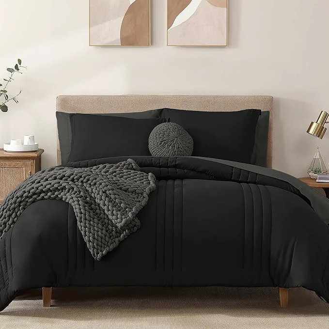 Comfortable Monbix California King Size Comforter Set Effective