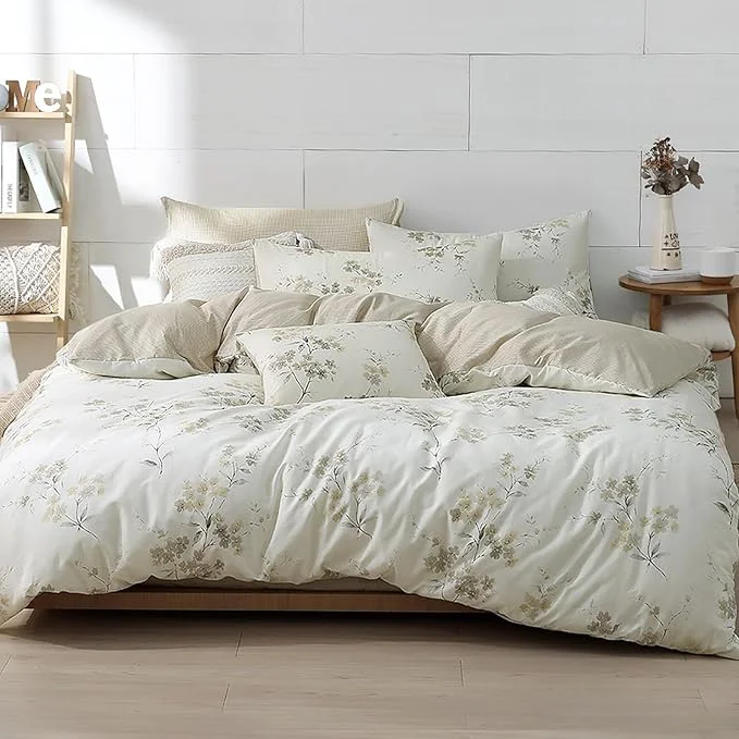Eco-Friendly LEMIROE Floral Cotton Comforter Queen Size Functional