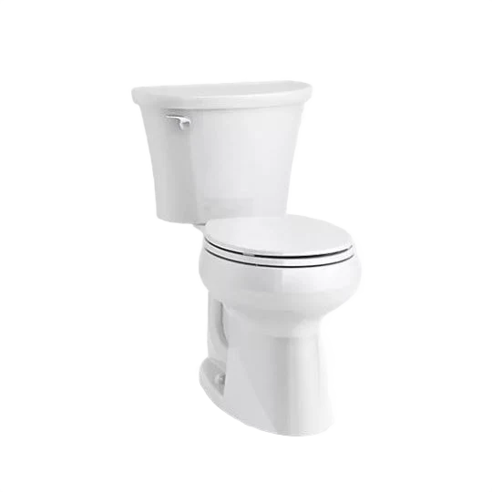 Versatile Kohler Cavata White Round Bowl Complete Solution Toilet 1.28 GPF Exceptional