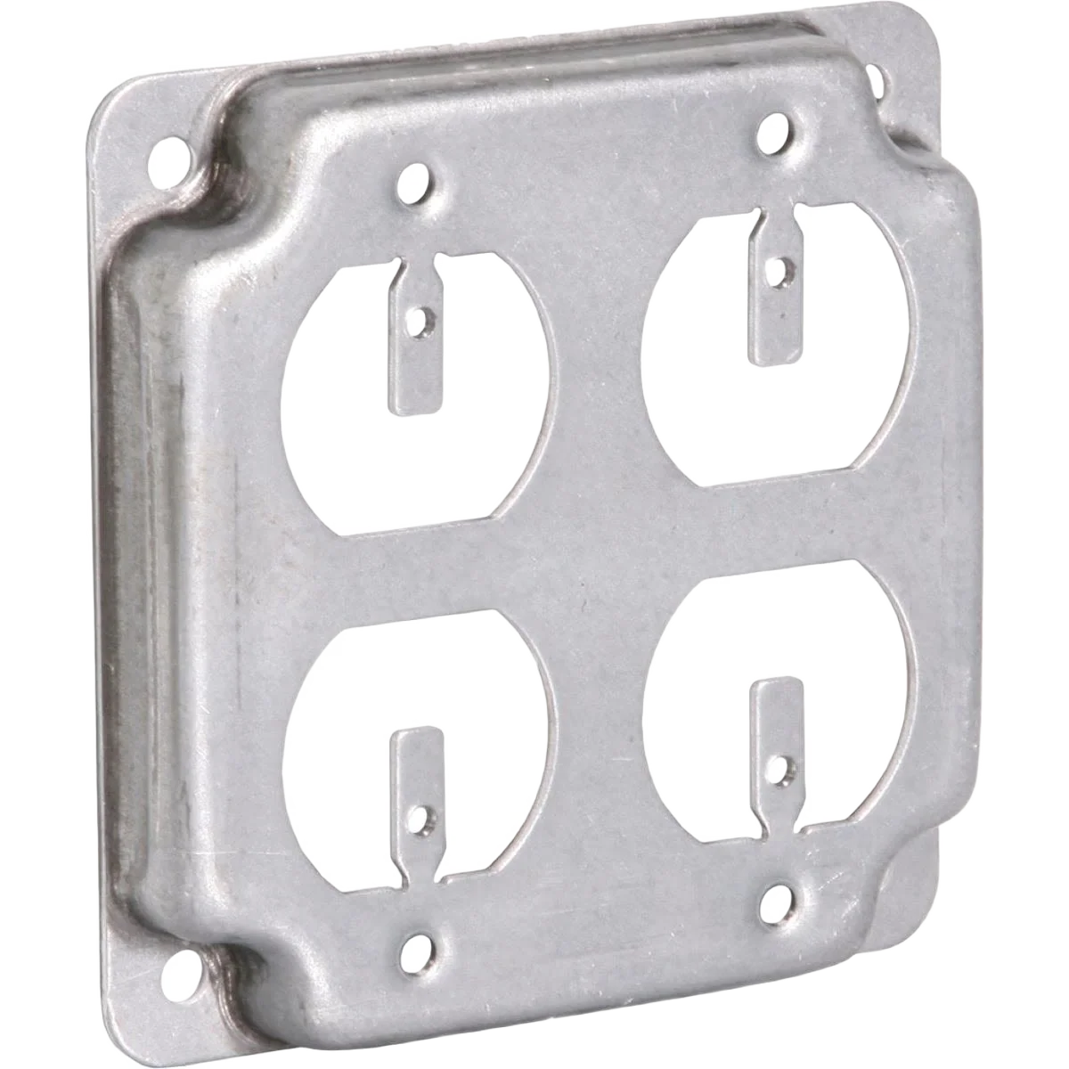 Original Southwire 2-Duplex Receptacles 4 In. x 4 In. Square Device Cover Safe